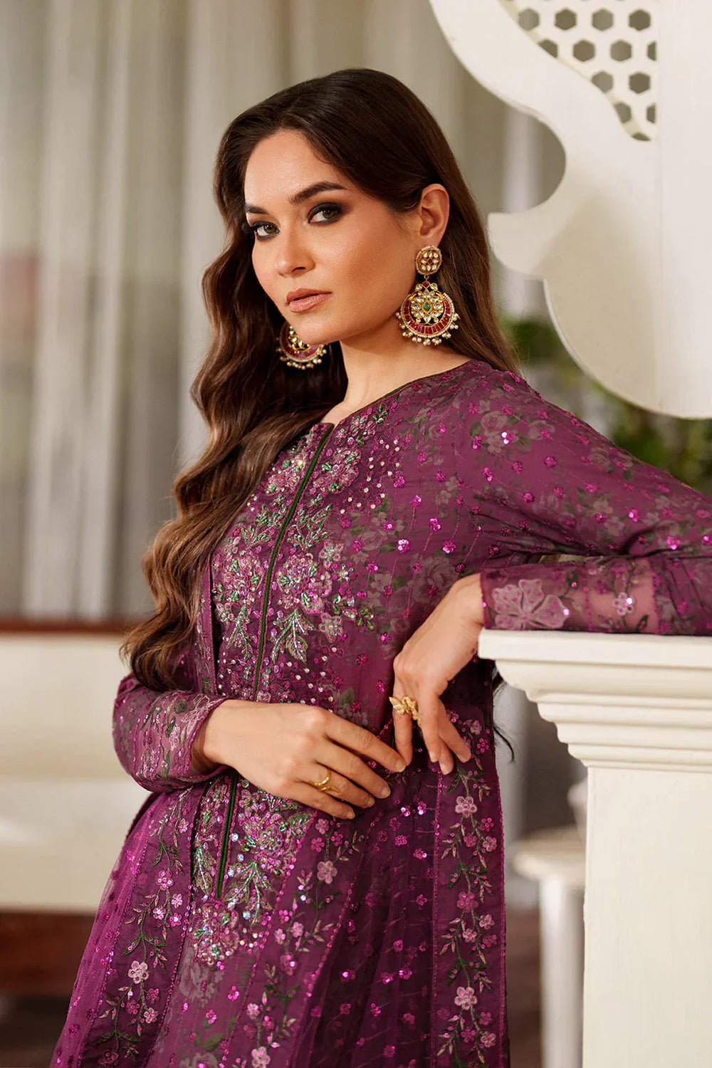03-Piece Printed Lawn Suit With Embroidery - Ready To Wear