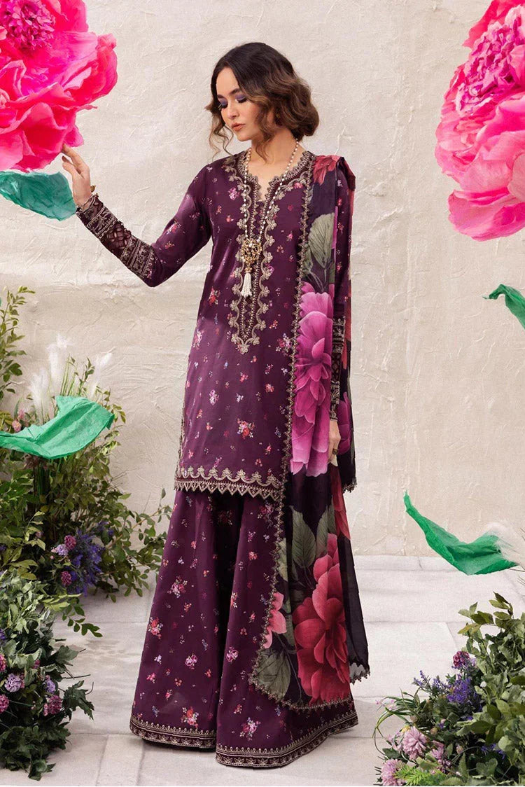 03-Piece Printed Lawn Suit With Embroidery | Ready To Wear