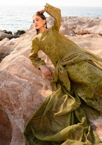 03-Piece Cotton Suit With Embroidery - Ready To Wear
