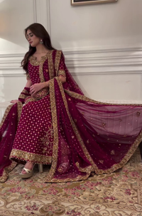 Wedding Edition Shocking Pink Chiffon