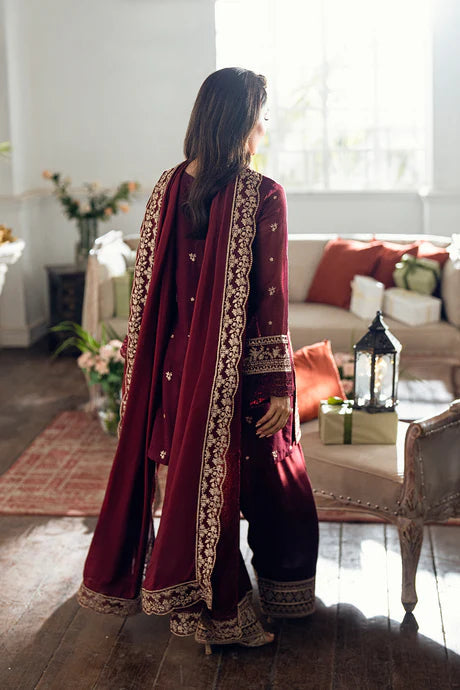 3 Piece Stitched Embroidery Dress - Ready To Wear