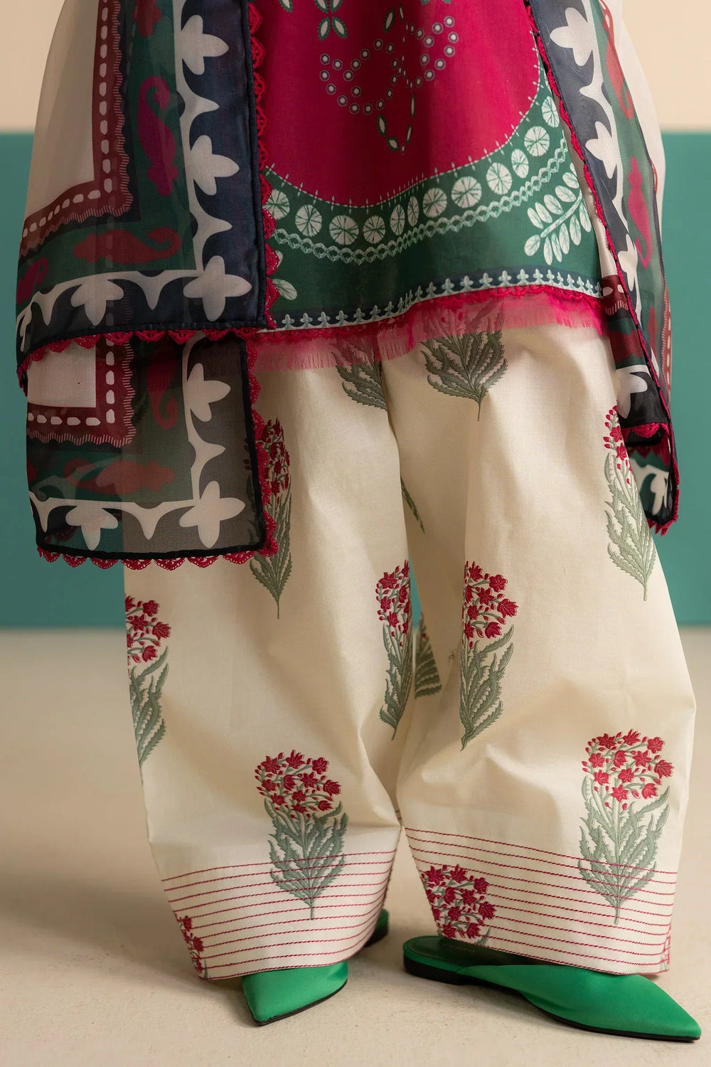3 Piece Stitched Digital Printed Lawn Suit - Ready To Wear