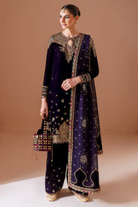 3 Piece Stitched Velvet Suit - Ready To Wear