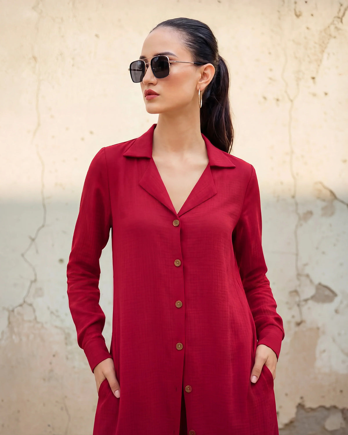IBIZA - CRIMSON CO-ORD SET