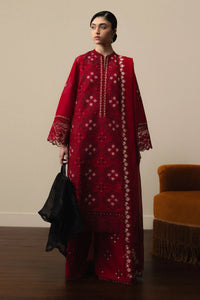 03-Piece Embroidered Lawn Suit With Chiffon Dupatta | Ready To Wear