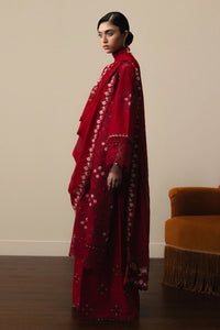 03-Piece Embroidered Lawn Suit With Chiffon Dupatta | Ready To Wear