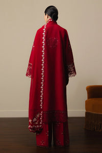 03-Piece Embroidered Lawn Suit With Chiffon Dupatta | Ready To Wear