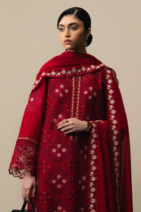 03-Piece Embroidered Lawn Suit With Chiffon Dupatta | Ready To Wear