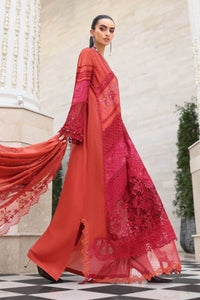 03-Piece Embroidered Lawn Suit With Silk Dupatta | Ready To Wear