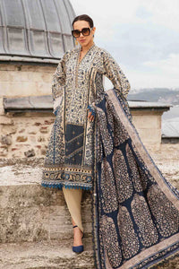 03-Piece Lawn Suit With Chikankari Embroidery - Ready To Wear