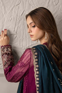 03-Piece Chiffon Suit With Embroidery - Ready To Wear