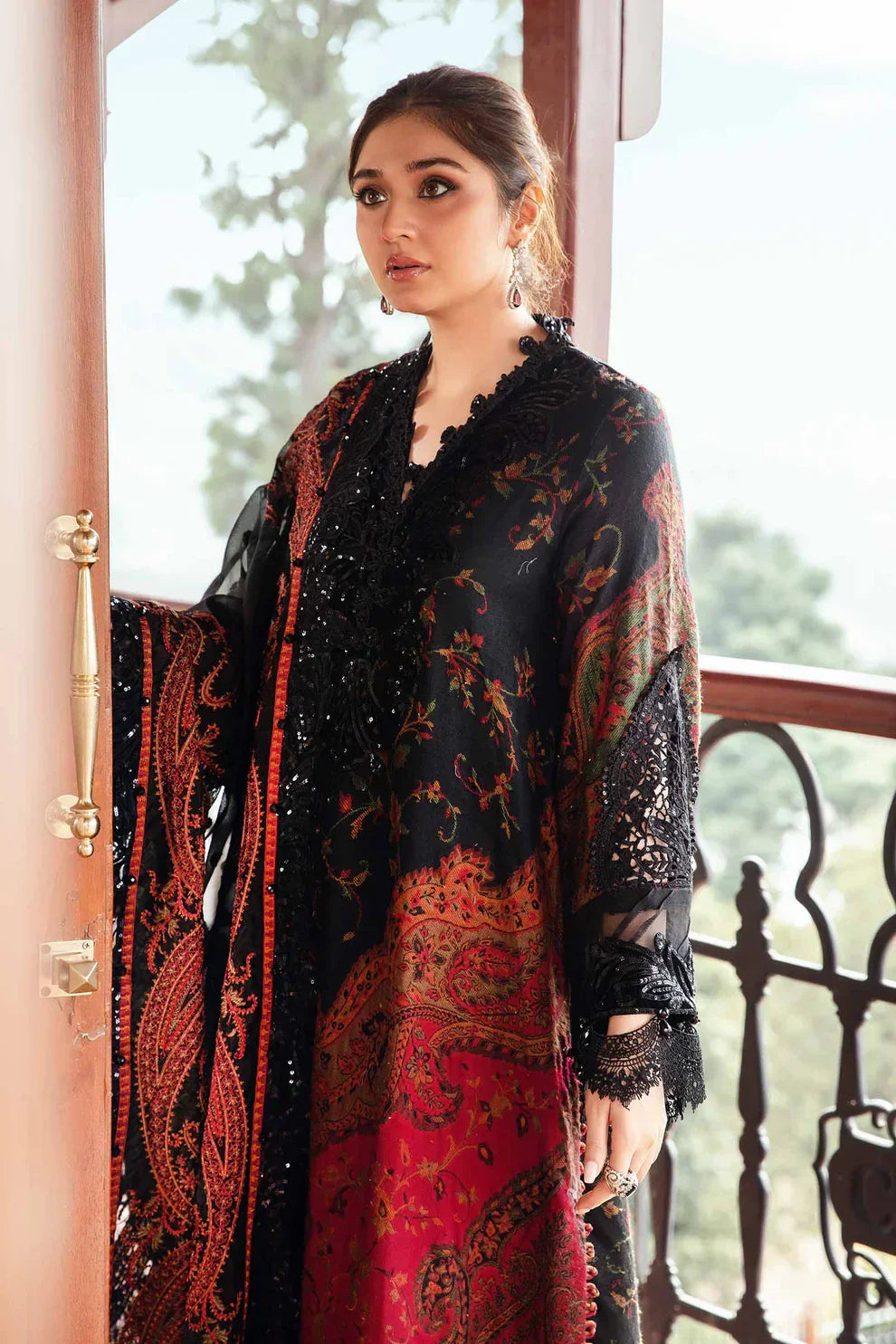03-Piece Printed Lawn Suit With Embroidered - Ready To Wear