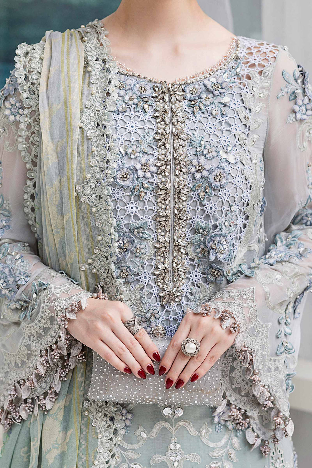 3 Piece Stitched Luxury Bridal Wear Suit - Ready To Wear