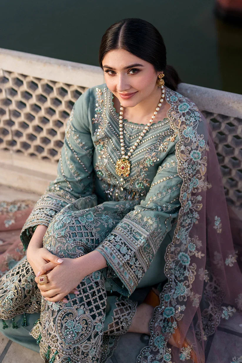 03-Piece Chiffon Suit With Embroidery - Ready To Wear