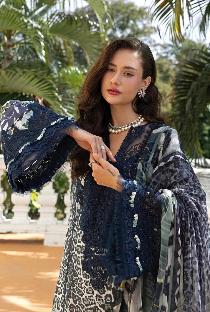 03-Piece Lawn Suit With Embroidery - Ready To Wear