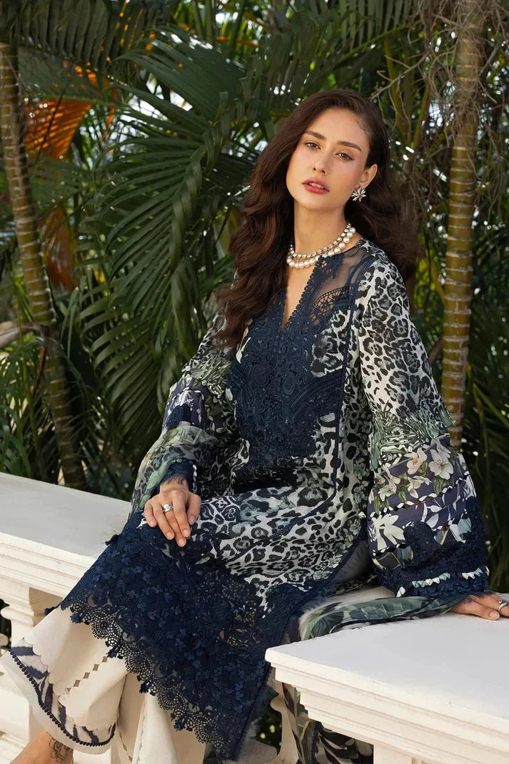 03-Piece Lawn Suit With Embroidery - Ready To Wear