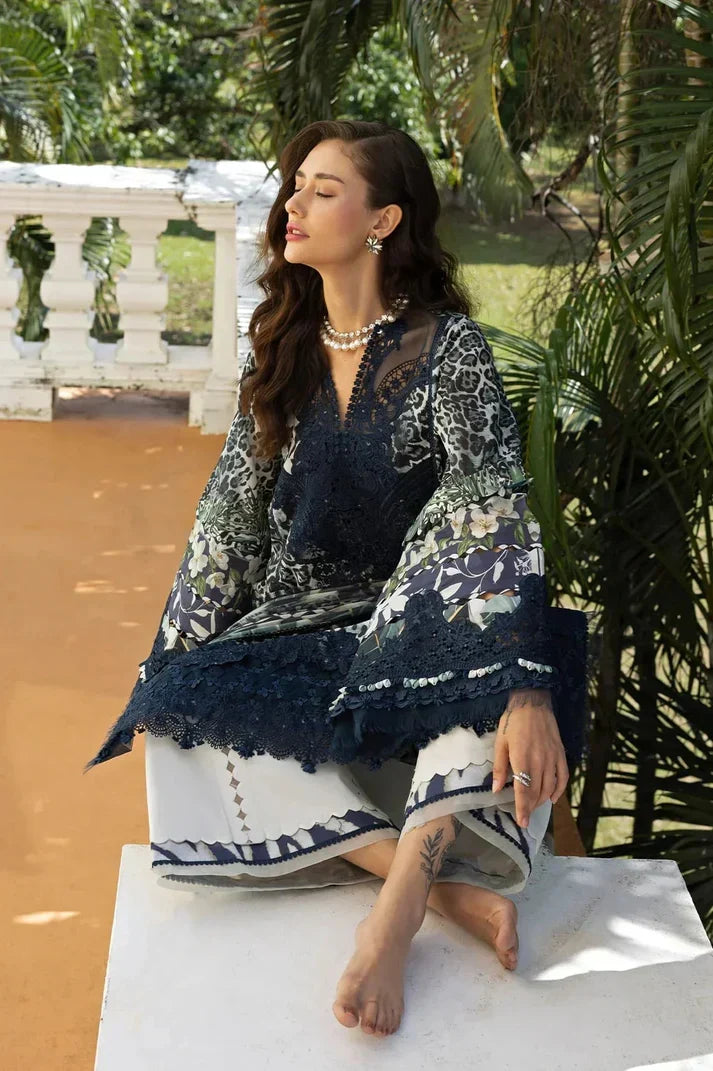 03-Piece Lawn Suit With Embroidery - Ready To Wear