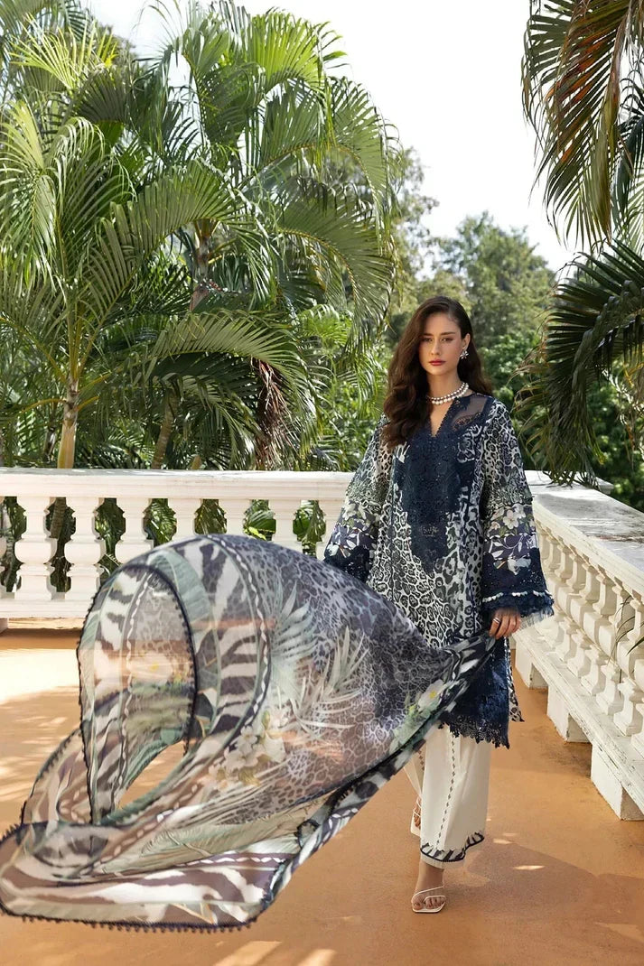 03-Piece Lawn Suit With Embroidery - Ready To Wear