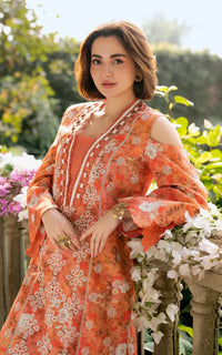 03-Piece Lawn Suit With Embroidery - Ready To Wear