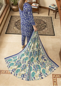 03-Piece Printed Lawn Suit - Ready To Wear