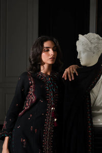 03-Piece Embroidered Cotton Suit With Chiffon Dupatta | Ready To Wear