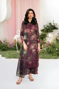 3 Piece Stitched Lawn Suit - Ready To Wear