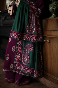 3 Piece Stitched Embroidered Cotton Suit - Ready To Wear