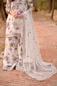 3 Piece Stitched Lawn Suit - Ready To Wear