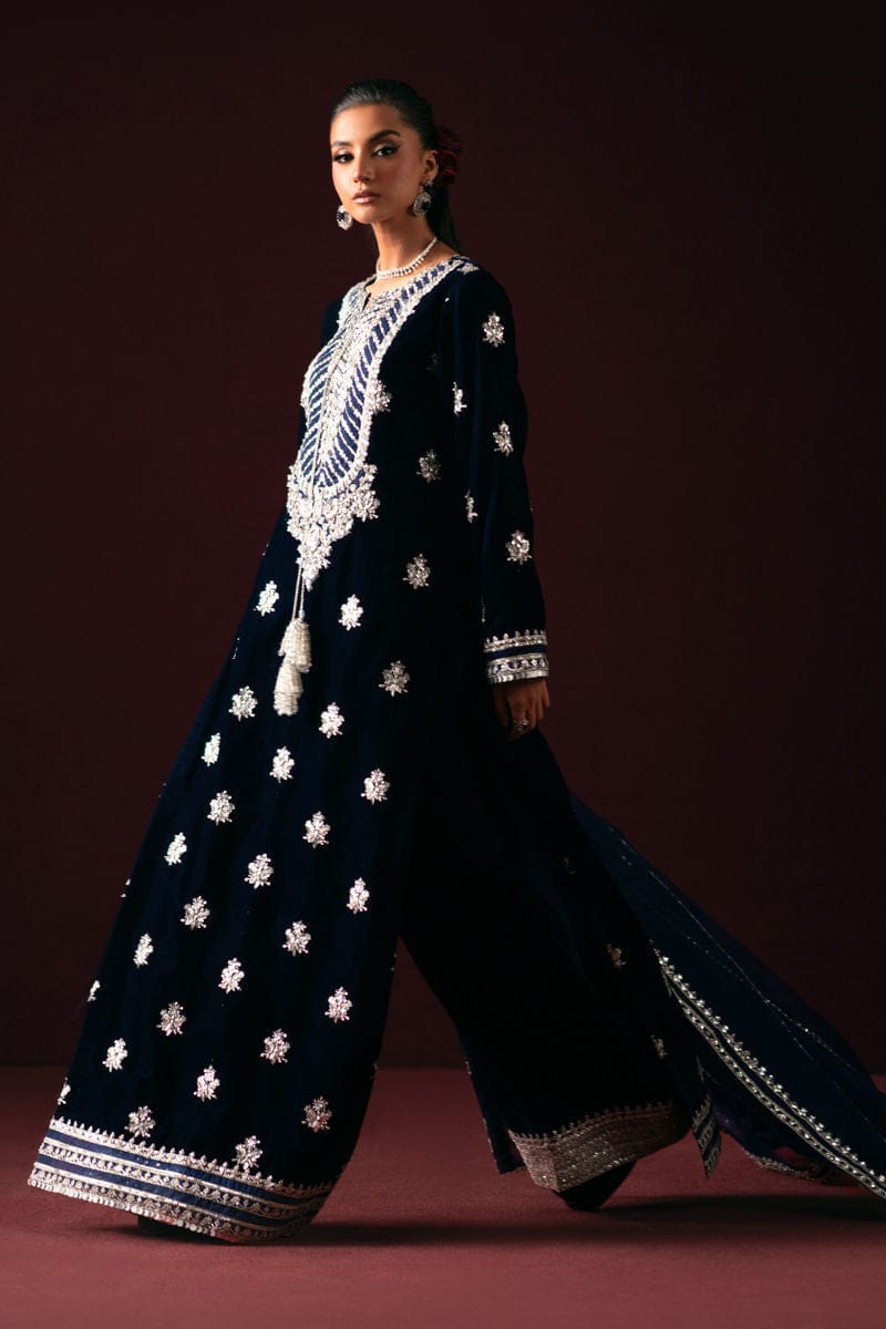 3 Piece Stitched Velvet Wedding Suit - Ready To Wear
