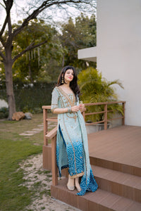 03-Piece Printed Lawn Suit With Embroidery | Ready To Wear