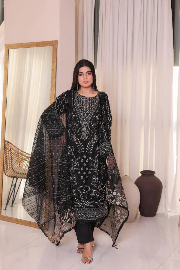 3 Piece Organza Regal Aura-Ready To Wear