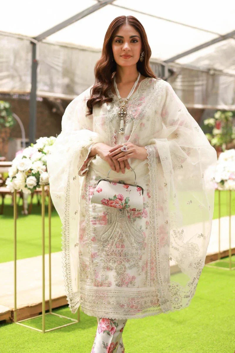 03-Piece Organza Suit - Ready To Wear