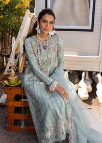 Dusty Aqua - Embroidered Chikankari Lawn Suit | Ready To Wear