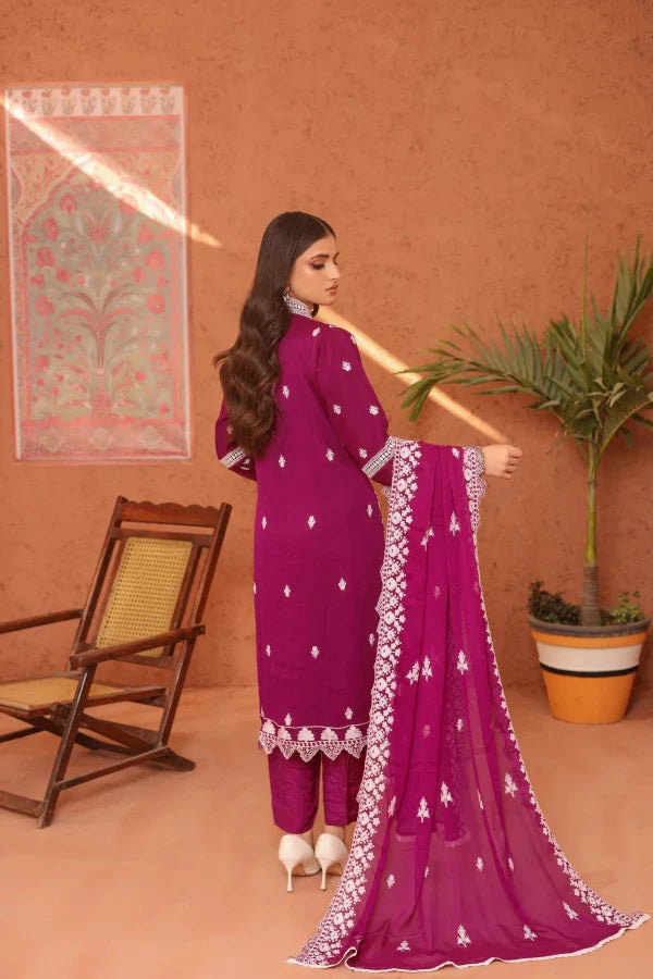 Dazzle Chiffon 3 Piece Suit Ready to Wear