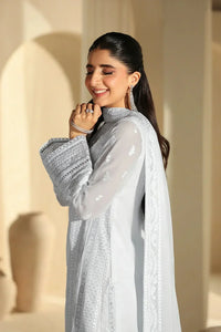 03-Piece Pure Chiffon Suit With Embroidery - Ready To Wear