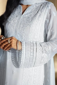 03-Piece Pure Chiffon Suit With Embroidery - Ready To Wear