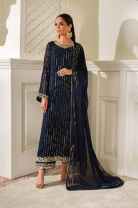 03-Piece Chiffon Suit With Embroidery - Ready To Wear