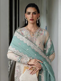 Ivory Sage Chikankari - Lawn Suit With Chikankari Dupatta | Ready To Wear