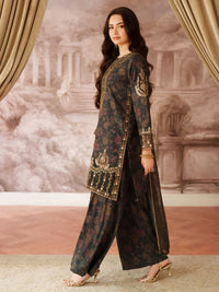 03-Piece Printed Lawn Suit With Heavy Embroidery - Ready To Wear