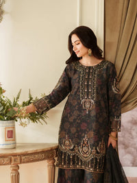 03-Piece Printed Lawn Suit With Heavy Embroidery - Ready To Wear