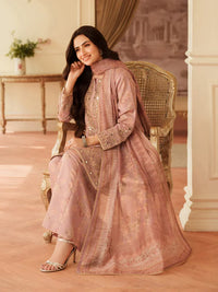 03-Piece Lawn Suit With Embroidery - Ready To Wear