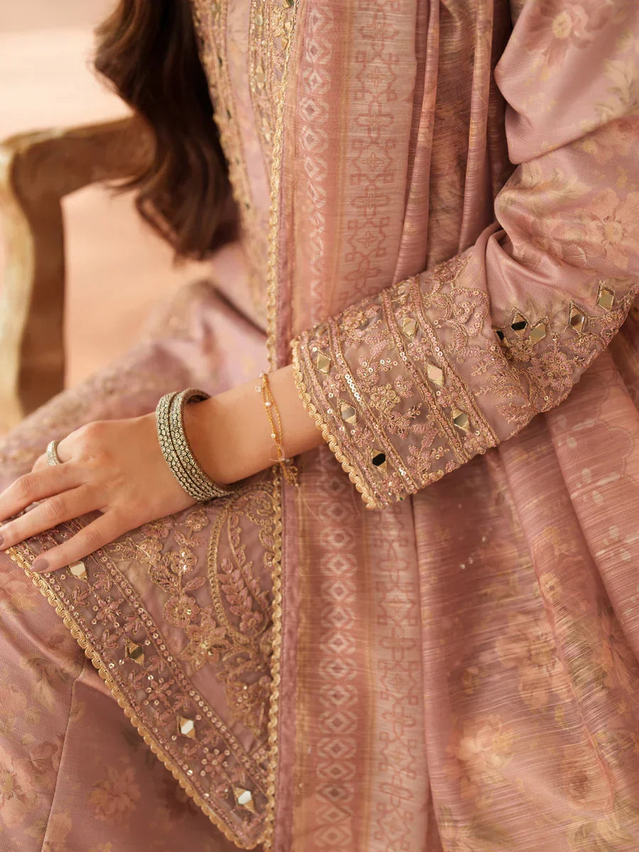 03-Piece Lawn Suit With Embroidery - Ready To Wear