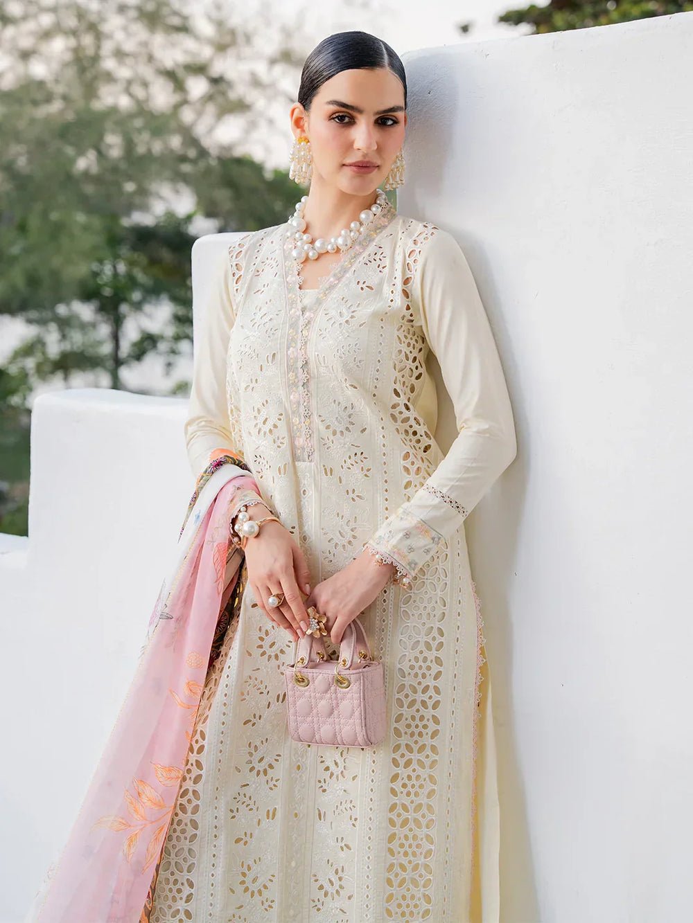03-Piece Lawn Suit With Embroidery - Ready To Wear