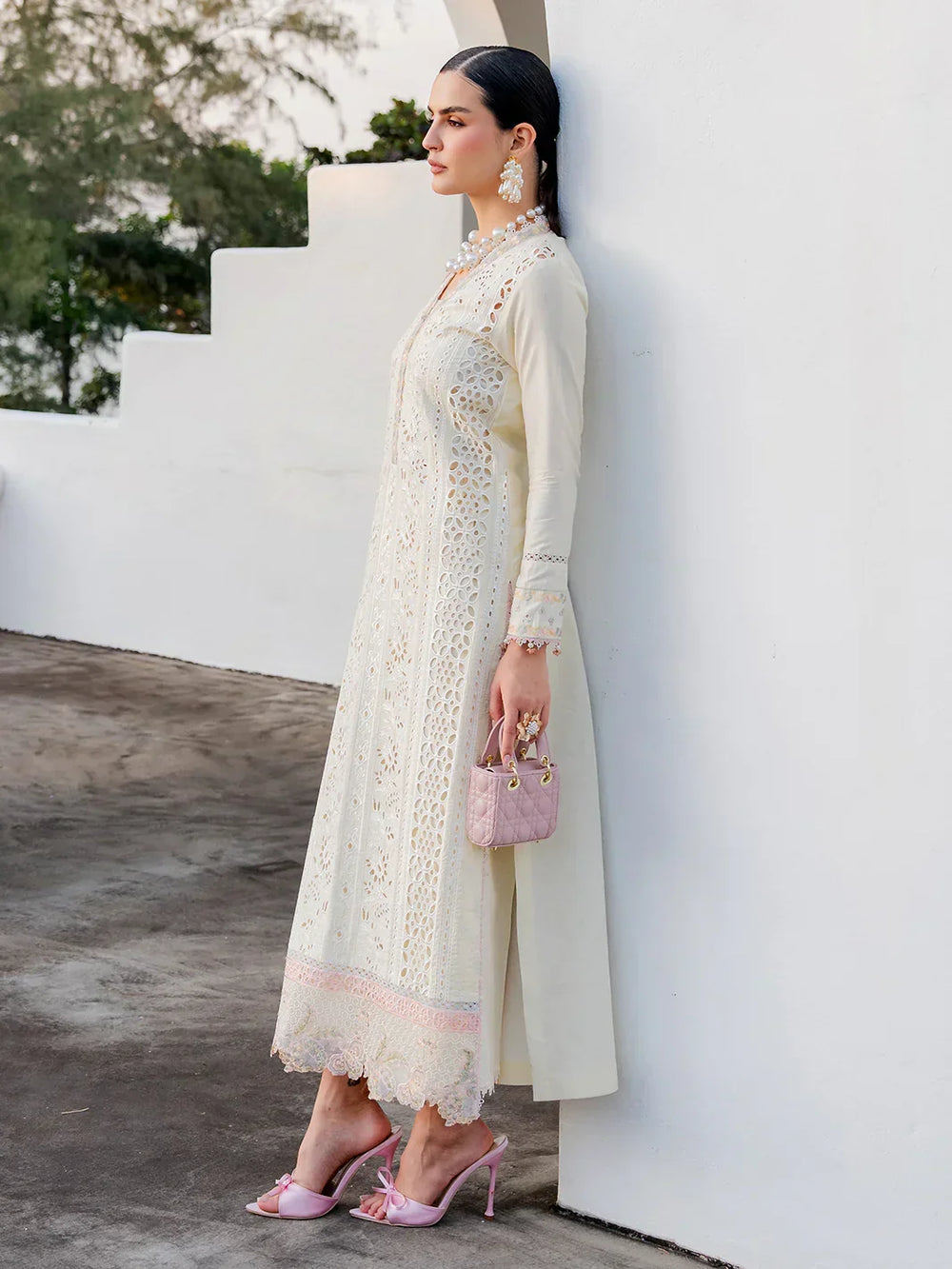 03-Piece Lawn Suit With Embroidery - Ready To Wear