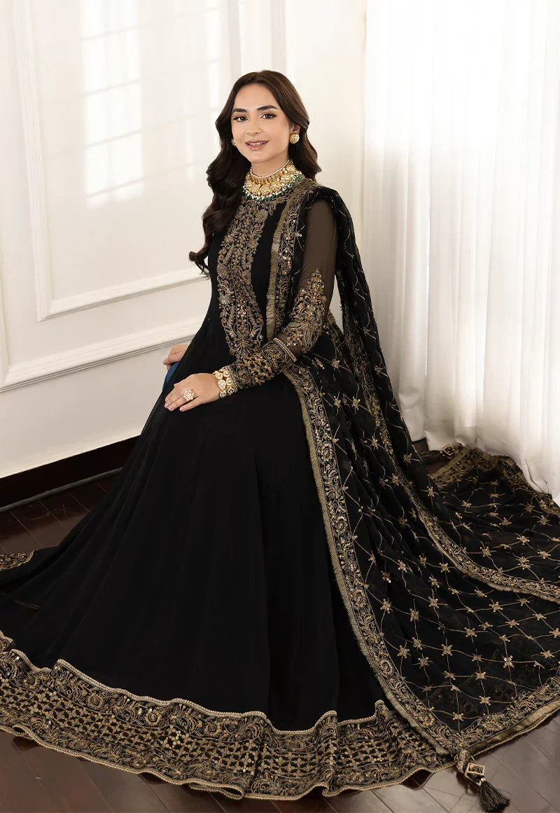 03-Piece Chiffon Maxi With Embroidery - Ready To Wear
