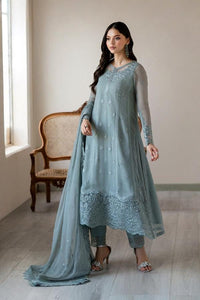 3 Piece Stitched Chiffon Suit - Ready To Wear