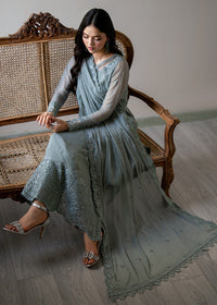 3 Piece Stitched Chiffon Suit - Ready To Wear