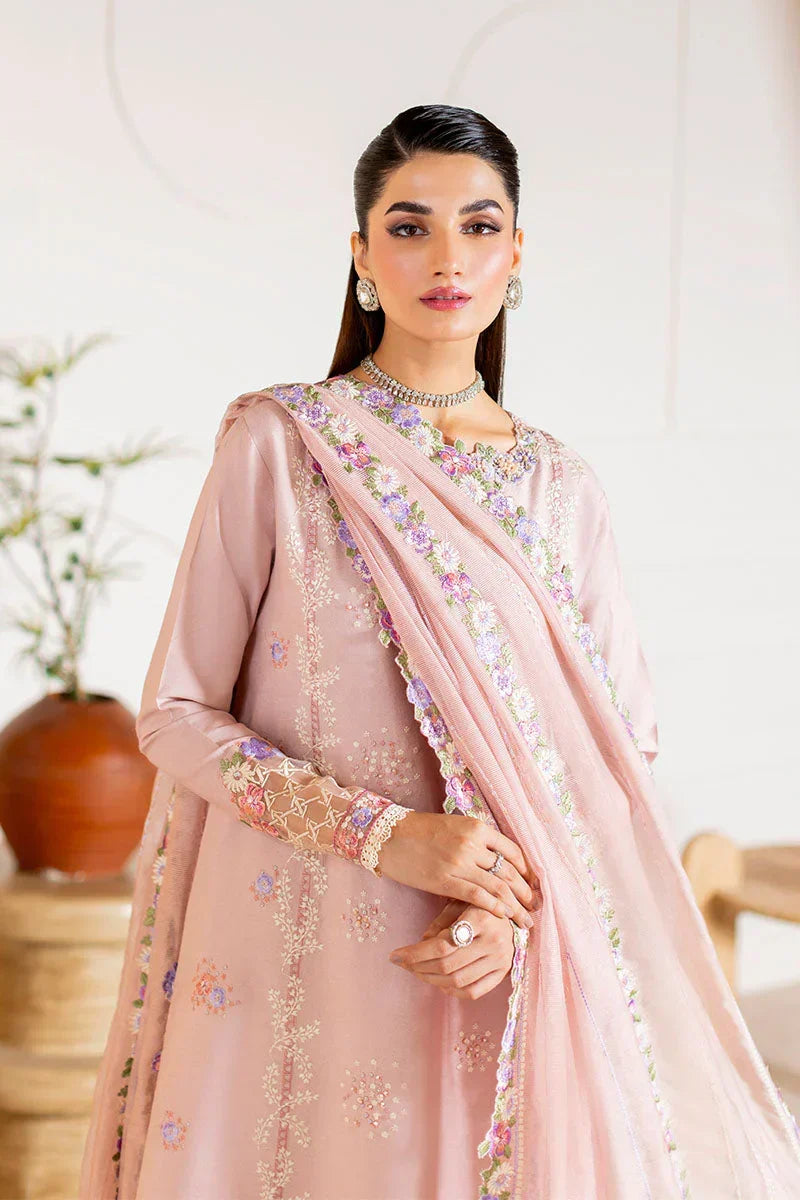 03-Piece Lawn Suit With Embroidery - Ready To Wear