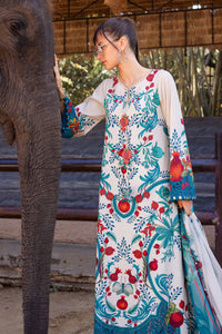03-Piece Printed Lawn Suit - Ready To Wear