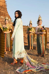 03-Piece Lawn Suit With Embroidery - Ready To Wear